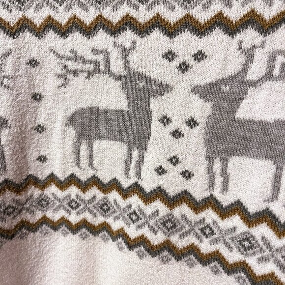 TOMMY HILFIGER Reindeer Cream colour sweater VGUC SZ XL - Picture 4 of 10